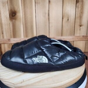 The‎ North Face NSE Tent Mule Slippers Mens XL 12-13.5 Black Insulated Puffer